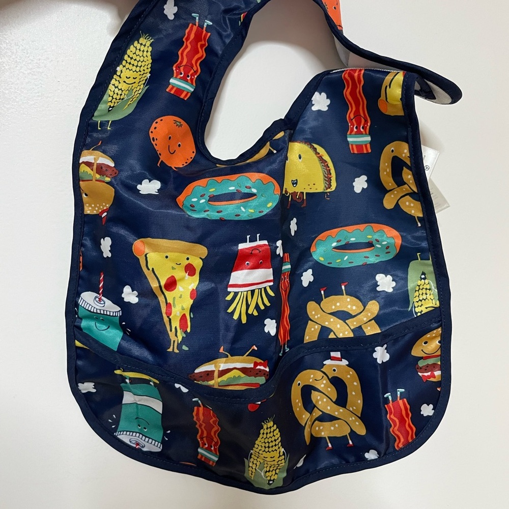 Colorful Food Print Baby Bib toddler